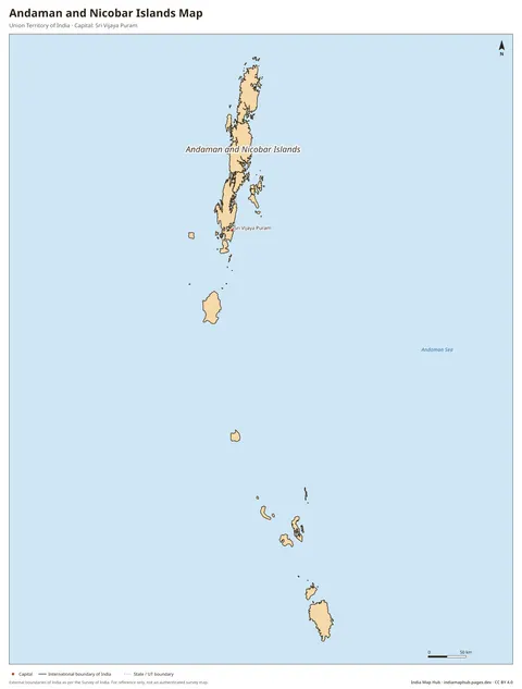 Andaman and Nicobar Islands Map