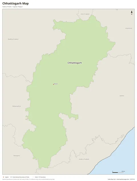 Chhattisgarh Map