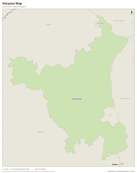 Haryana Map