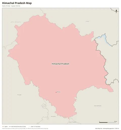 Himachal Pradesh Map