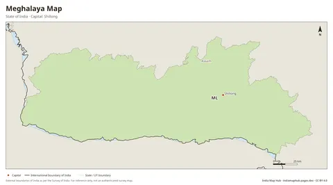 Meghalaya Map