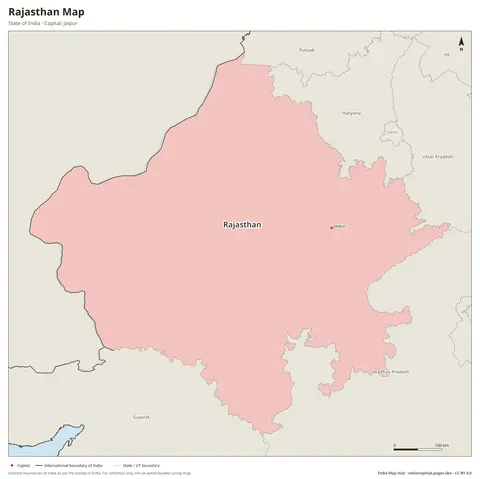 Rajasthan Map