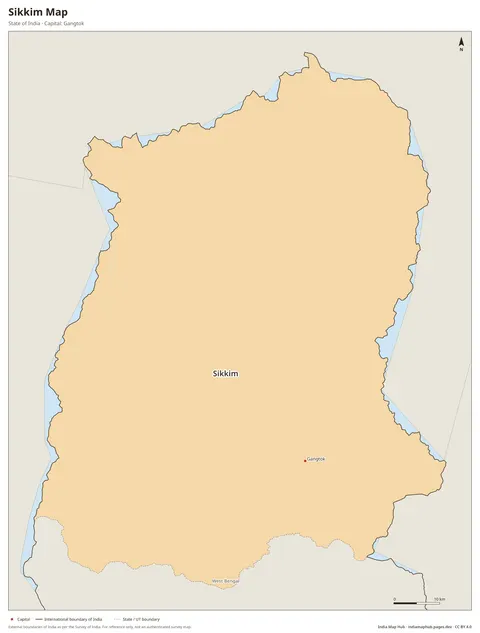 Sikkim Map