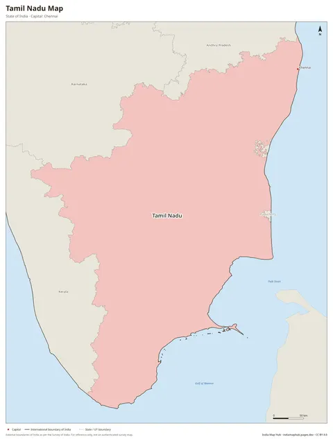 Tamil Nadu Map
