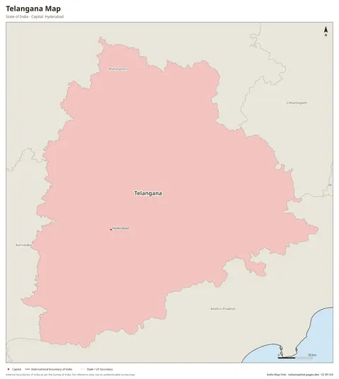 Telangana Map