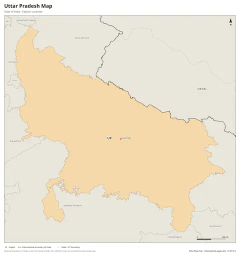 Uttar Pradesh Map