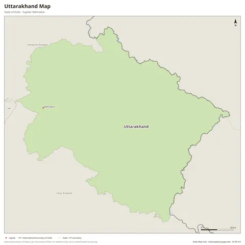 Uttarakhand Map